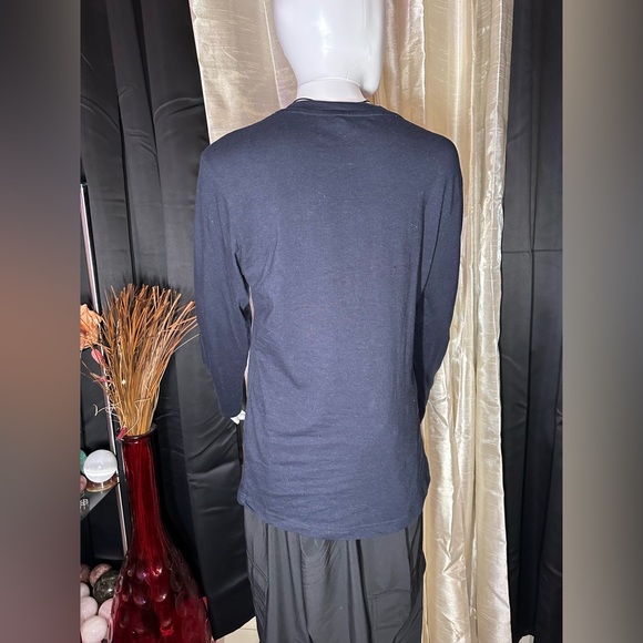 Navy Blue long Sleeve Blouse Size 2X - Picture 5 of 5